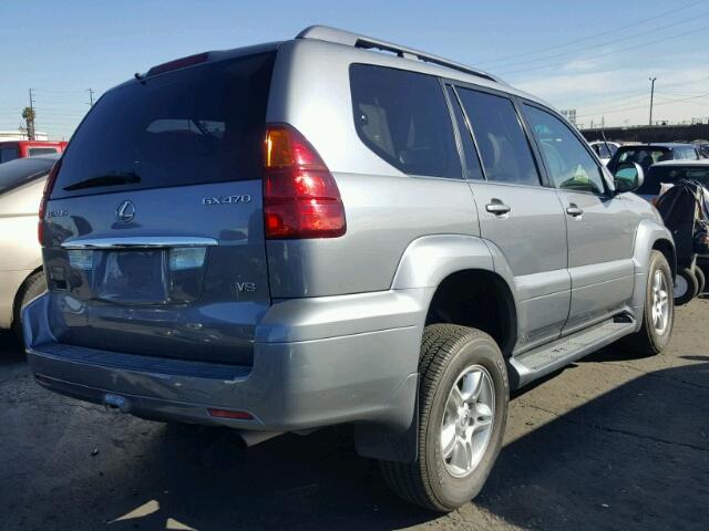 JTJBT20X240026577 - 2004 LEXUS GX 470 GRAY photo 4