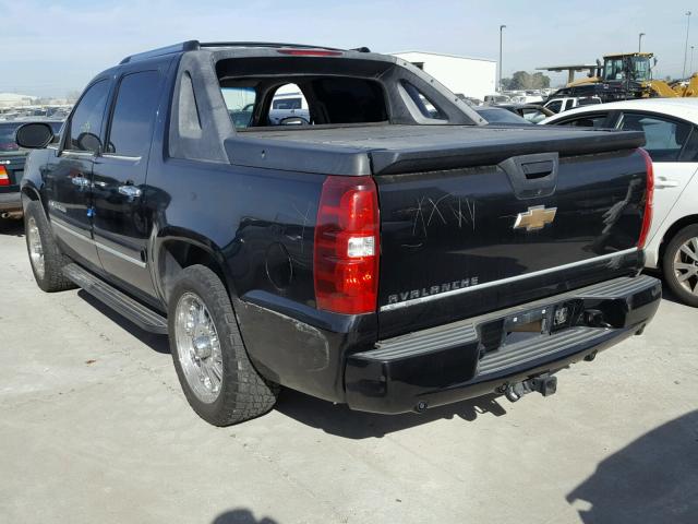 3GNEK12367G106530 - 2007 CHEVROLET AVALANCHE BLACK photo 3