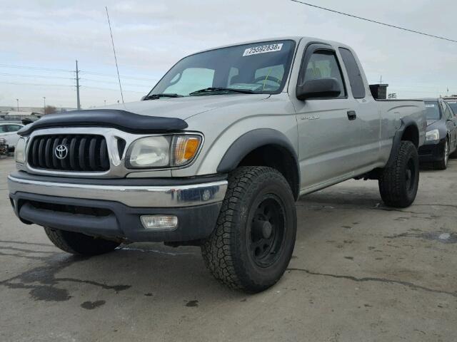 5TEWM72N04Z461365 - 2004 TOYOTA TACOMA XTR SILVER photo 2