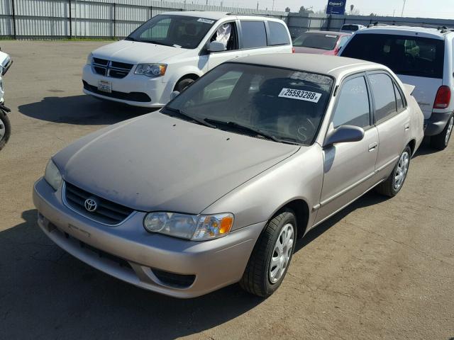 1NXBR12E21Z509963 - 2001 TOYOTA COROLLA CE GOLD photo 2