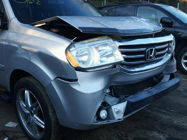 5FNYF3H51CB041276 - 2012 HONDA PILOT EXL SILVER photo 9