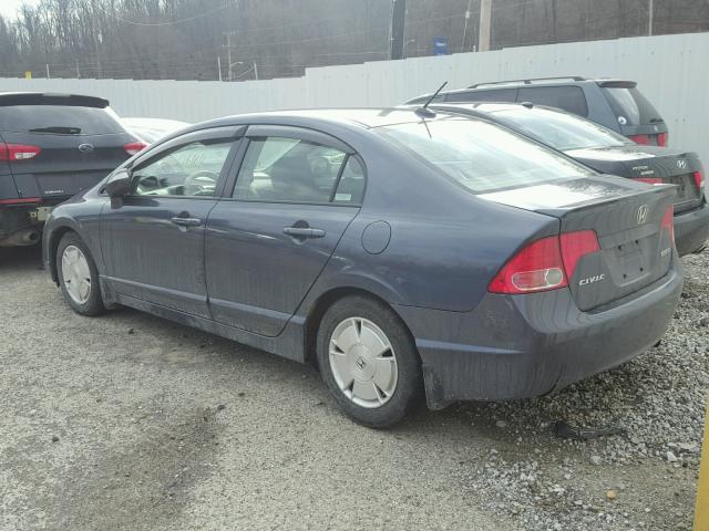 JHMFA36238S013650 - 2008 HONDA CIVIC HYBR GRAY photo 3