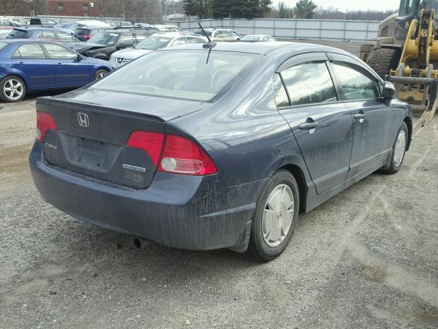 JHMFA36238S013650 - 2008 HONDA CIVIC HYBR GRAY photo 4