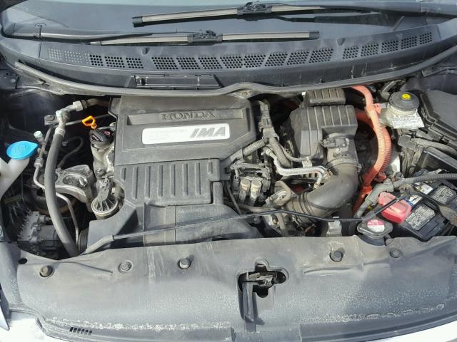 JHMFA36238S013650 - 2008 HONDA CIVIC HYBR GRAY photo 7