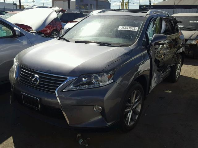 2T2ZK1BA4EC138176 - 2014 LEXUS RX 350 GRAY photo 2