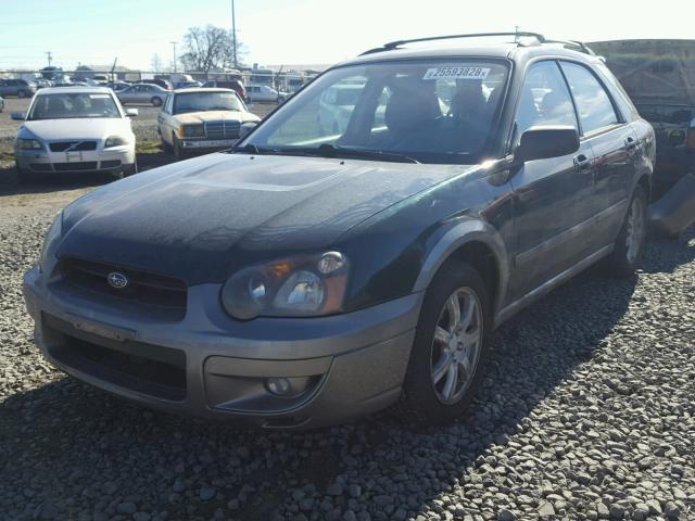 JF1GG68525H814677 - 2005 SUBARU IMPREZA OU GREEN photo 2