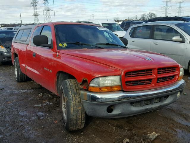 1B7GL22X2YS692712 - 2000 DODGE DAKOTA RED photo 1