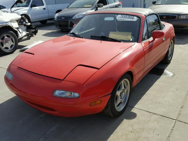 JM1NA3517M1240863 - 1991 MAZDA MX-5 MIATA RED photo 2