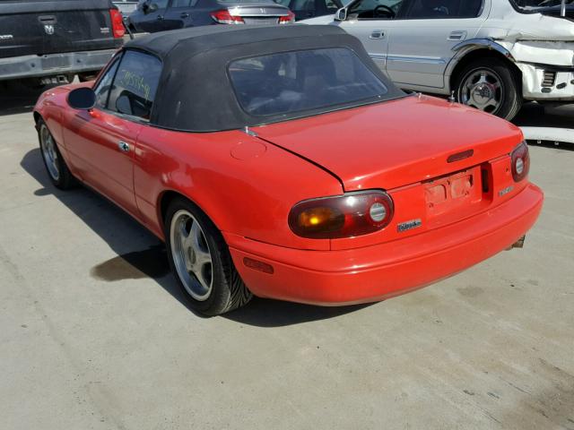 JM1NA3517M1240863 - 1991 MAZDA MX-5 MIATA RED photo 3