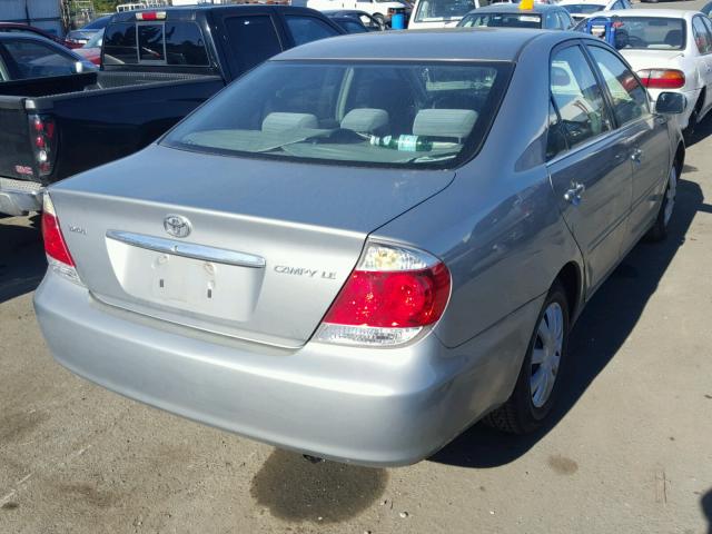 4T1BE32K06U714363 - 2006 TOYOTA CAMRY LE SILVER photo 4