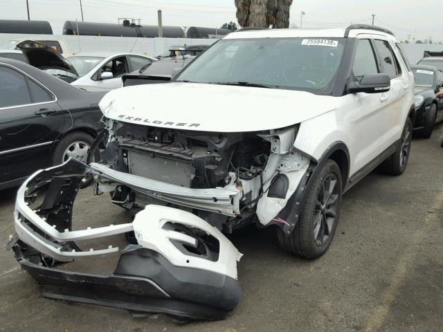 1FM5K7D86HGD21483 - 2017 FORD EXPLORER X WHITE photo 2