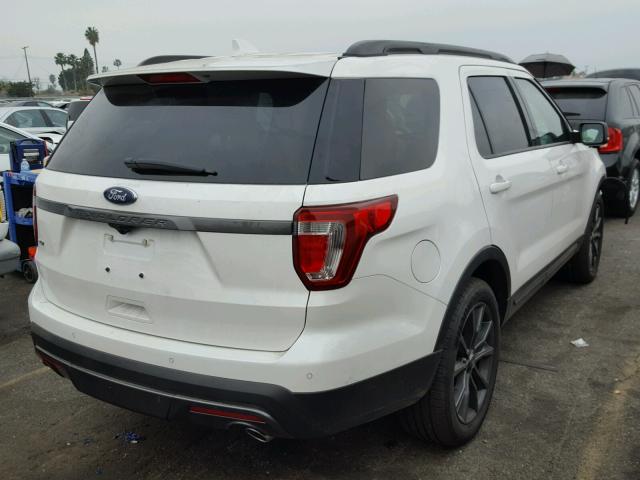 1FM5K7D86HGD21483 - 2017 FORD EXPLORER X WHITE photo 4