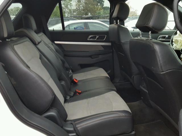 1FM5K7D86HGD21483 - 2017 FORD EXPLORER X WHITE photo 6