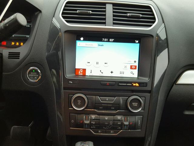 1FM5K7D86HGD21483 - 2017 FORD EXPLORER X WHITE photo 9