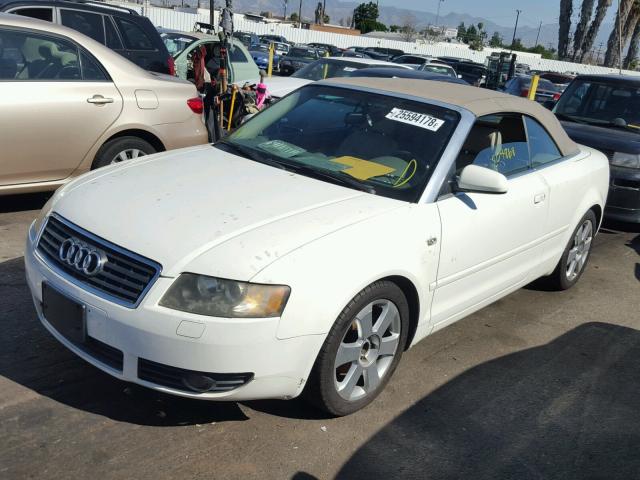 WAUAC48H66K003038 - 2006 AUDI A4 1.8 CAB WHITE photo 2