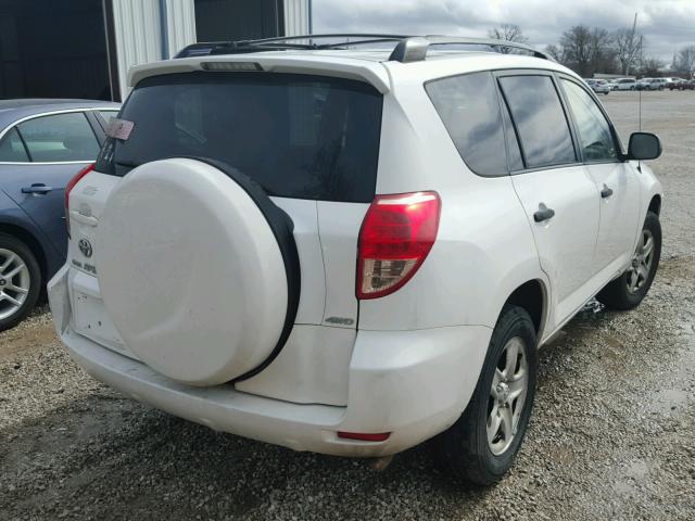 JTMBD33VX86063914 - 2008 TOYOTA RAV4 WHITE photo 4