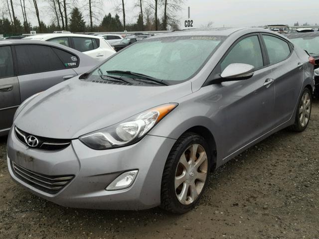 KMHDH4AE4CU212887 - 2012 HYUNDAI ELANTRA GL GRAY photo 2