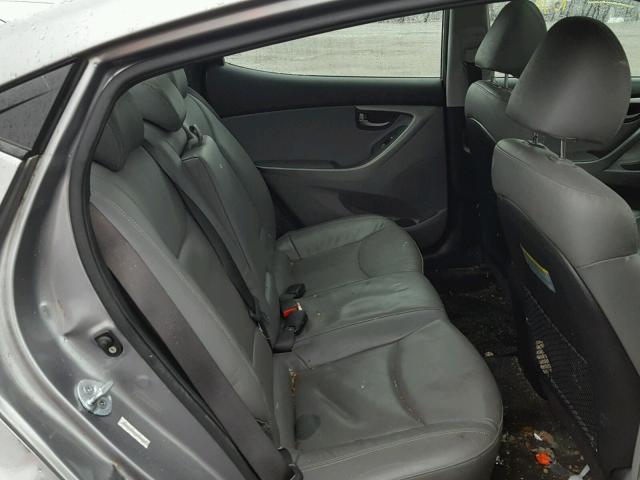 KMHDH4AE4CU212887 - 2012 HYUNDAI ELANTRA GL GRAY photo 6