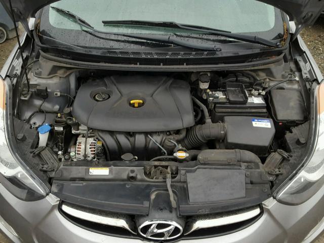 KMHDH4AE4CU212887 - 2012 HYUNDAI ELANTRA GL GRAY photo 7