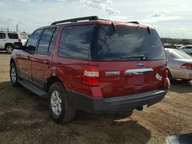 1FMFU16567LA35055 - 2007 FORD EXPEDITION RED photo 3