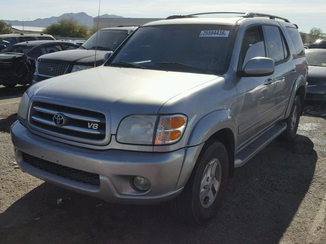 5TDBT48A61S032907 - 2001 TOYOTA SEQUOIA LI SILVER photo 2