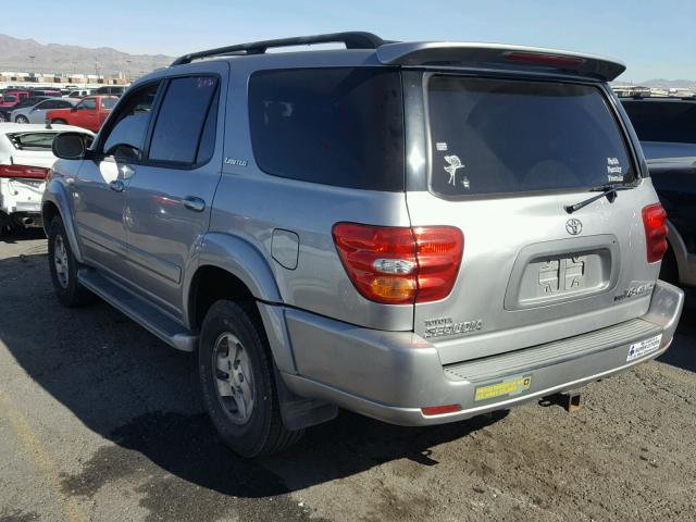 5TDBT48A61S032907 - 2001 TOYOTA SEQUOIA LI SILVER photo 3