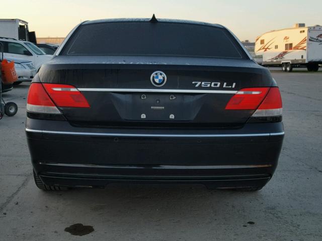 WBAHN83526DT64008 - 2006 BMW 750 LI BLACK photo 9