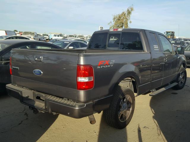 1FTPX12547KC43740 - 2007 FORD F150 CHARCOAL photo 4