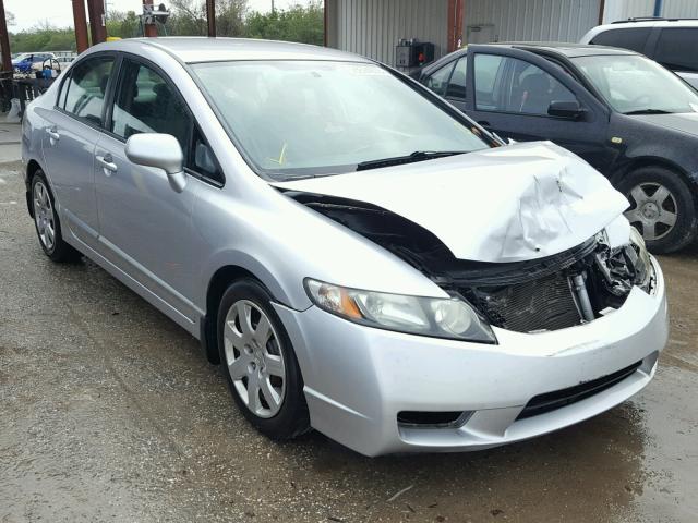 19XFA1F53BE044584 - 2011 HONDA CIVIC LX SILVER photo 1