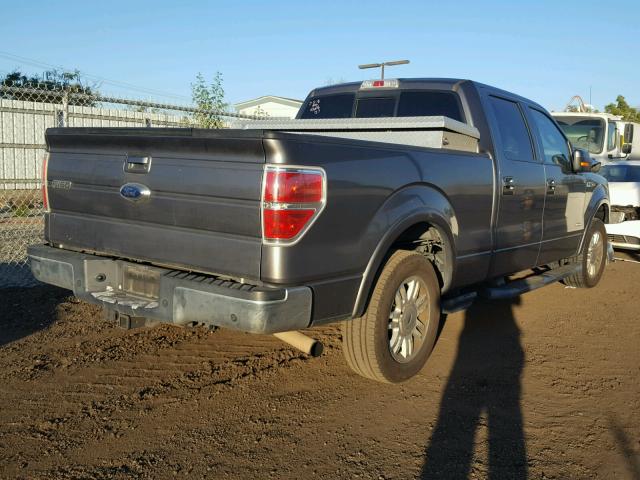 1FTFW1CT9CFB10471 - 2012 FORD F150 SUPER CHARCOAL photo 4