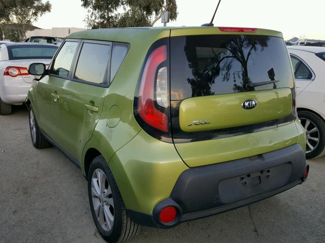 KNDJP3A51E7730123 - 2014 KIA SOUL + GREEN photo 3