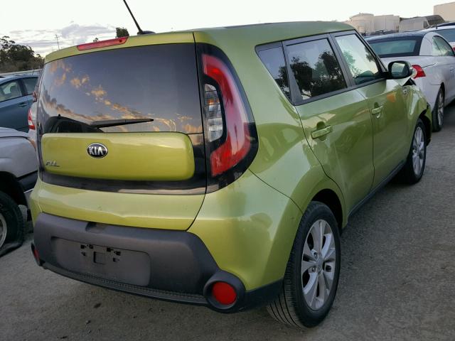 KNDJP3A51E7730123 - 2014 KIA SOUL + GREEN photo 4