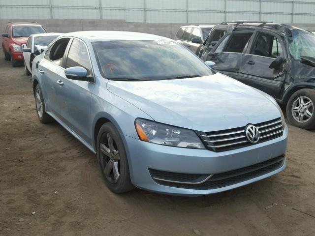 1VWBP7A38DC000867 - 2013 VOLKSWAGEN PASSAT SE TEAL photo 1