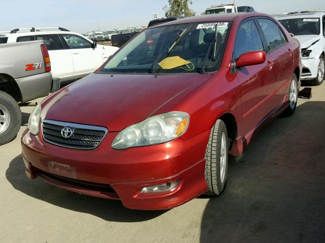 1NXBR32E07Z870743 - 2007 TOYOTA COROLLA CE RED photo 2