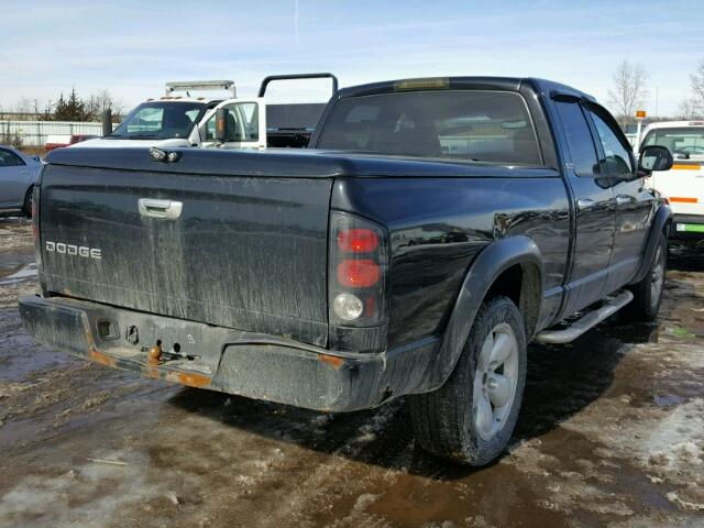 1D7HA18N92J258896 - 2002 DODGE RAM 1500 BLACK photo 4