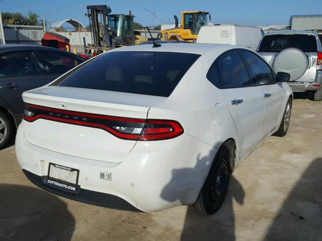 1C3CDFCA7DD302901 - 2013 DODGE DART LIMIT WHITE photo 4