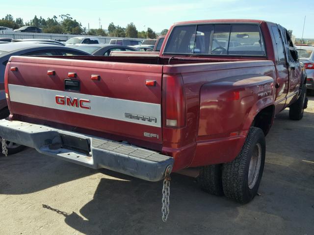 2GTHK39N1M1549536 - 1991 GMC SIERRA K35 RED photo 4