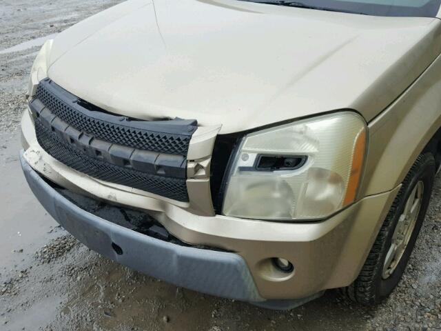 2CNDL13F056087889 - 2005 CHEVROLET EQUINOX LS TAN photo 9