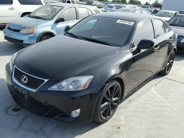 JTHBK262575041002 - 2007 LEXUS IS 250 BLACK photo 2