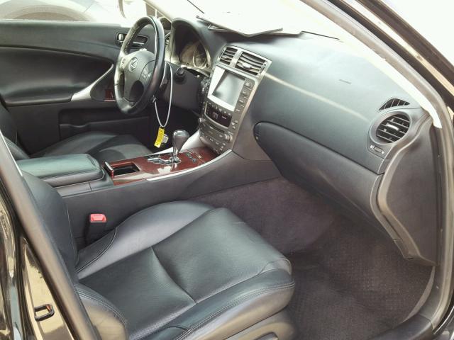 JTHBK262575041002 - 2007 LEXUS IS 250 BLACK photo 5