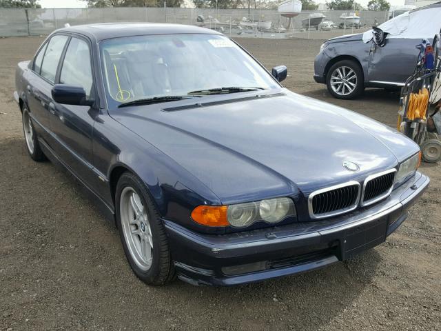 WBAGG83421DN81547 - 2001 BMW 740 I AUTO BLUE photo 1
