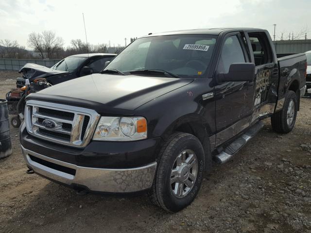 1FTPW14V48FA09978 - 2008 FORD F150 SUPER BLACK photo 2