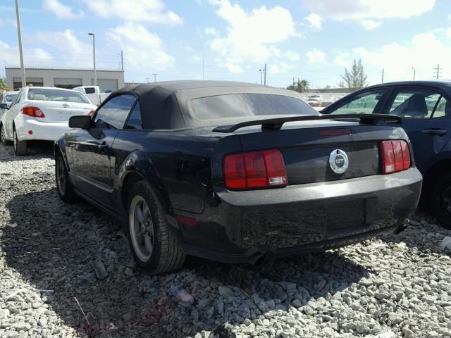 1ZVHT85H655167154 - 2005 FORD MUSTANG GT BLACK photo 3