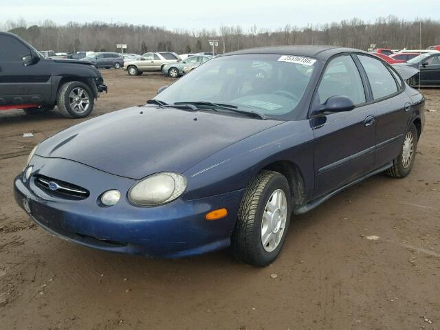 1FAFP53U1XA121714 - 1999 FORD TAURUS SE BLUE photo 2