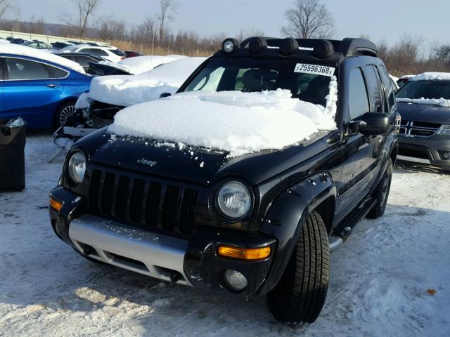 1J4GL38K63W615600 - 2003 JEEP LIBERTY RE BLACK photo 2