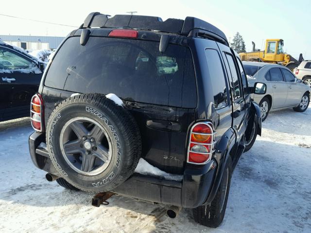 1J4GL38K63W615600 - 2003 JEEP LIBERTY RE BLACK photo 4