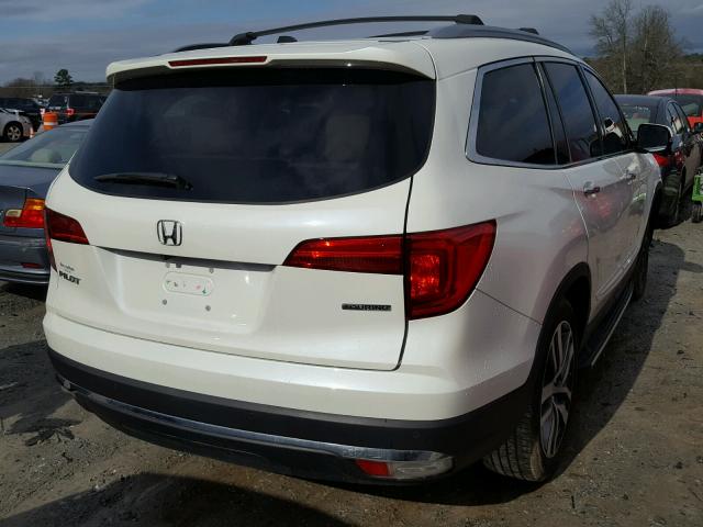 5FNYF5H96GB014661 - 2016 HONDA PILOT TOUR WHITE photo 4