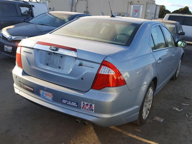 3FADP0L3XAR206131 - 2010 FORD FUSION HYB BLUE photo 4