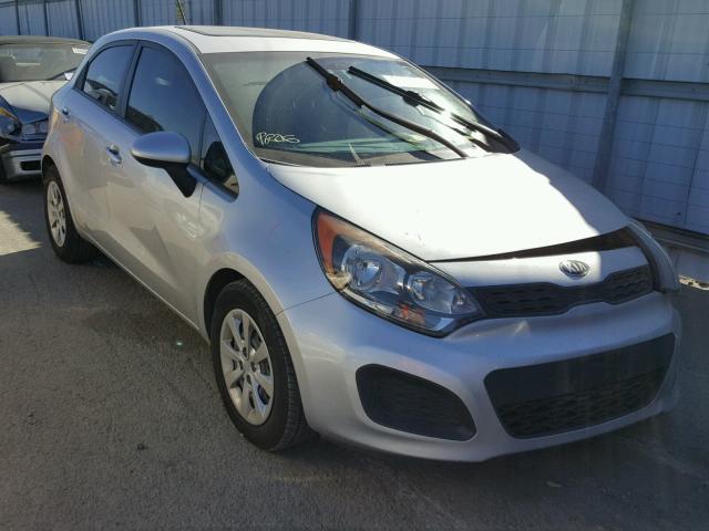 KNADM5A33D6152995 - 2013 KIA RIO LX SILVER photo 1