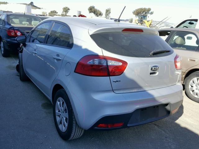 KNADM5A33D6152995 - 2013 KIA RIO LX Արծաթագույն լուսանկար 3